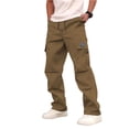 thumbnail image 1 of Rexolia Mens Cargo Pants Breathable Multi Pocket Work Pants Elastic Waist Straight Leg Casual Outdoor Utility Daily Khaki XL, 1 of 6