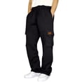 thumbnail image 1 of Rexolia Mens Designer Cargo Sweatpants Relaxed Multi Pocket Drawstring Waist Straight Leg Casual Black XL, 1 of 9