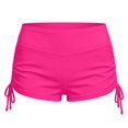 thumbnail image 1 of Rexolia Women's High Waist Swim Shorts Ruched Side Tummy Control Yoga Beach Workout Hot Pink XL, 1 of 5