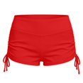 thumbnail image 1 of Rexolia Women's High Waist Swim Shorts Ruched Side Tummy Control Yoga Beach Workout Red 3XL, 1 of 5