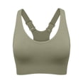 thumbnail image 1 of Rexolia Women's Supportive Racerback Sports Bra Adjustable Straps Running Army Green 32, 1 of 5