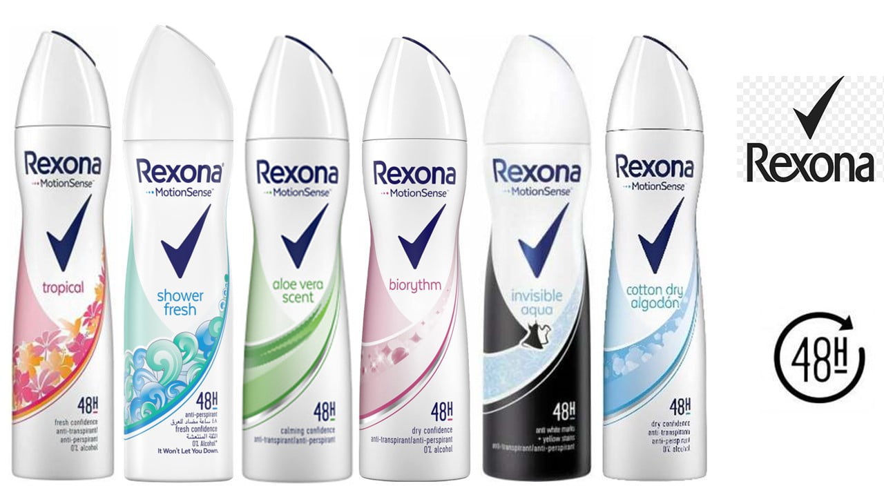 Rexona Deodorant Spray for Women Assorted Scents 200 ml, Pack of 6 