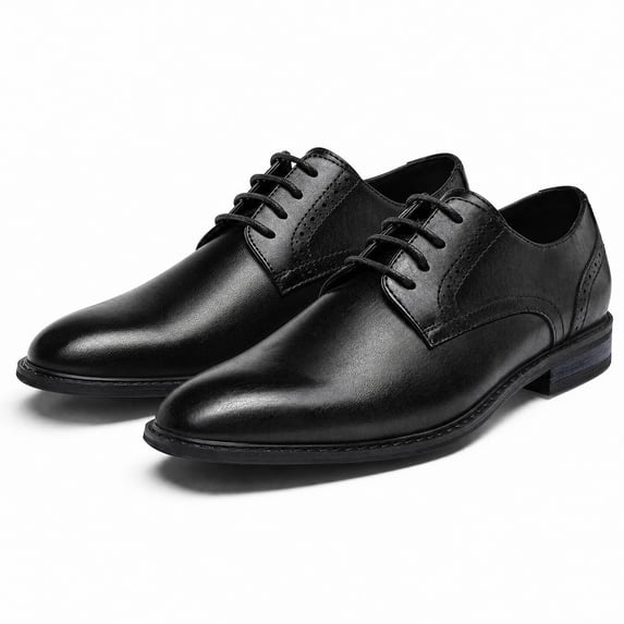 Rexoro Men's Oxford Dress Shoes Lace Up Classic Business Formal Oxford Shoes Business Meetings, Office, Church, Formal Events