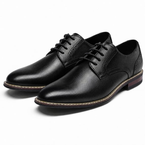 Rexoro Men's Oxford Dress Shoes Lace Up Classic Business Formal Oxford Shoes Business Meetings, Office, Church, Formal Events