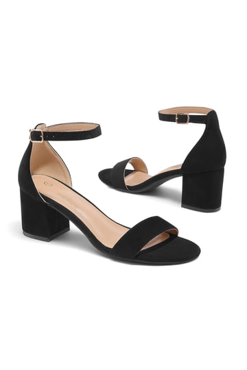 low heel black dress sandals Womens Heeled Stylish Comfortable Shoes 9/15/24 Color:Turquoise/Royal Featuring an open toe Luxury Black Rhinestone Applique