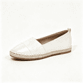 thumbnail image 1 of Rexoro Women Loafers Flats Cap Toe Woven Trim Comfort Slip On Women Shoes, 1 of 10