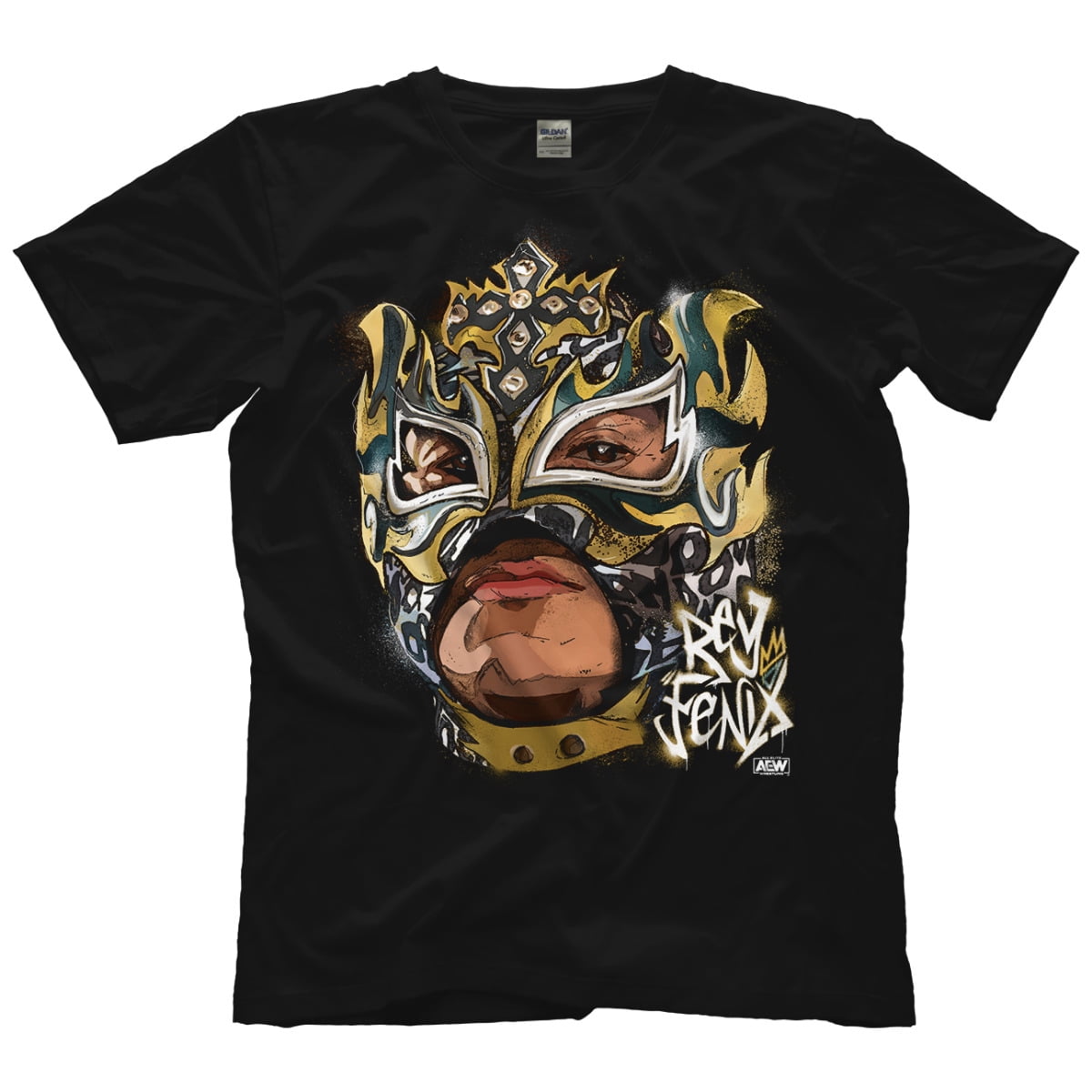 Rey Fenix King Spray AEW Official TShirt