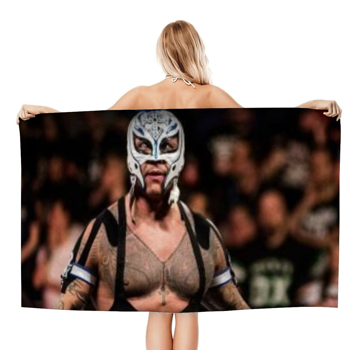Rey Mysterio Gifts Beach Towel for Women Girl Or Boys Birthday Inspired Fan Bath Outdoor Music Lover