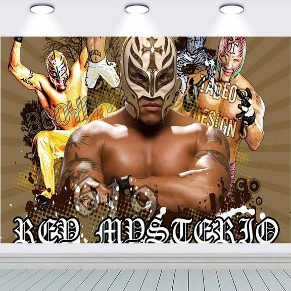 Rey Mysterio school Backdrop Background Banner Birthday Party Supplies Taspestry Wall Decor Poster Lover
