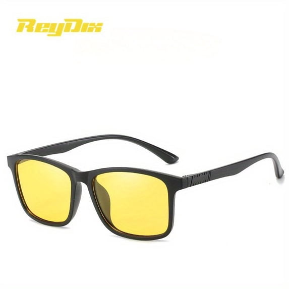 ReyDix Unisex Vintage Full Frame Sunglasses Polarized Square Frame Outdoor Driving Sports Sunglasses