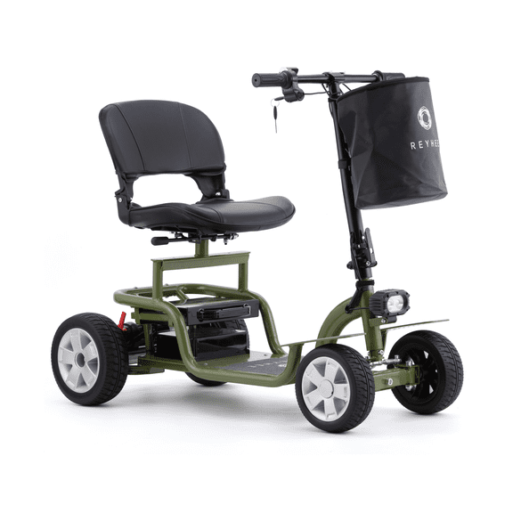 Reyhee Exo 4-Wheel Folding Mobility Scooter, 300 Lb Limit, 14 miles range