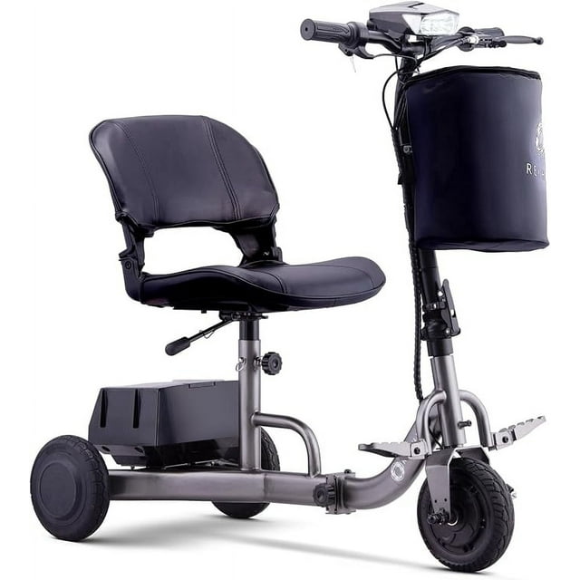 Reyhee Triad Compact Folding Electric Mobility Scooter, 50 Lbs Lightweight Portable