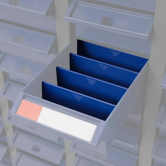 Reykilor 100 Pack Drawer Dividers for Parts Storage Cabinet, Plastic, 3.35x1.45 in