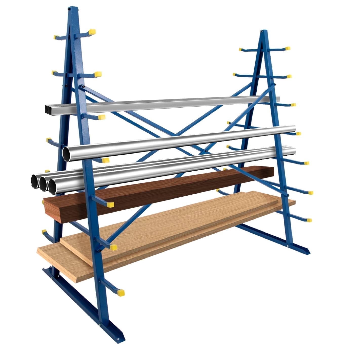 Long Parts Rack Reykilor 2000 lb Capacity Steel Horizontal Storage Rack for Bar Pipe ...
