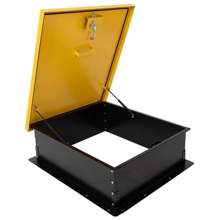 Reykilor 30"L x 36"W Roof Access Hatch, Steel Roof Security Door with Door Latch for Residential Commercial Buildings, Industrial Plants, Warehouses