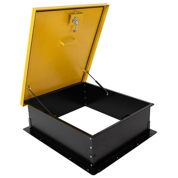 Reykilor 30"L x 36"W Roof Access Hatch, Steel Roof Security Door with Door Latch for Residential Commercial Buildings, Industrial Plants, Warehouses
