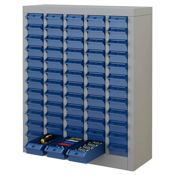 Reykilor 60 Drawers Small Parts Cabinet Bolt and Nut Tool Storage Cabinet Hardware Organizer Electronic Component Sorting Storage for Screws, Nails