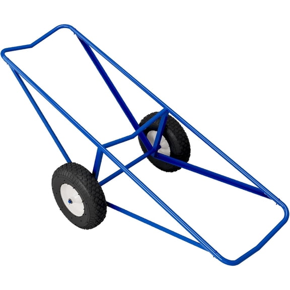 Reykilor Portable Carpet Dolly with Pneumatic Wheels, Heavy Duty Carpet Cart for Easy Moving, 61"L x 26"W x 20"H 500 Lb. Capacity, Blue