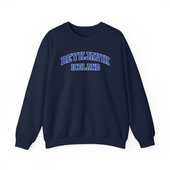 Reykjavik Iceland Sweatshirt Gifts Crew Neck Shirt Long Sleeve Unisex