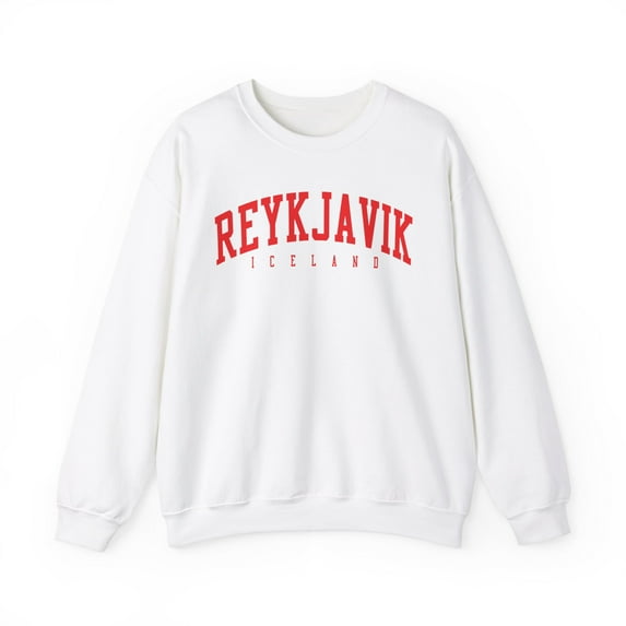 Reykjavik Iceland Sweatshirt Gifts Crew Neck Shirt Long Sleeve Unisex