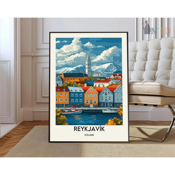 Reykjavik Print, Reykjavikreykjavik Poster, Reykjavik Photo, Reykjavik Poster Print, Reykjavik, Reykjavik Iceland Wall Art, Modern Wall Decor, 12x18 UNFRAMED