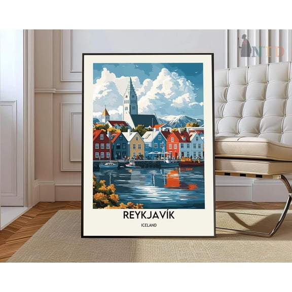 Reykjavik Print, Reykjavikreykjavik Poster, Reykjavik Photo, Reykjavik Poster Print, Reykjavik, Reykjavik Iceland Wall Art, Modern Wall Decor, 16x24 UNFRAMED