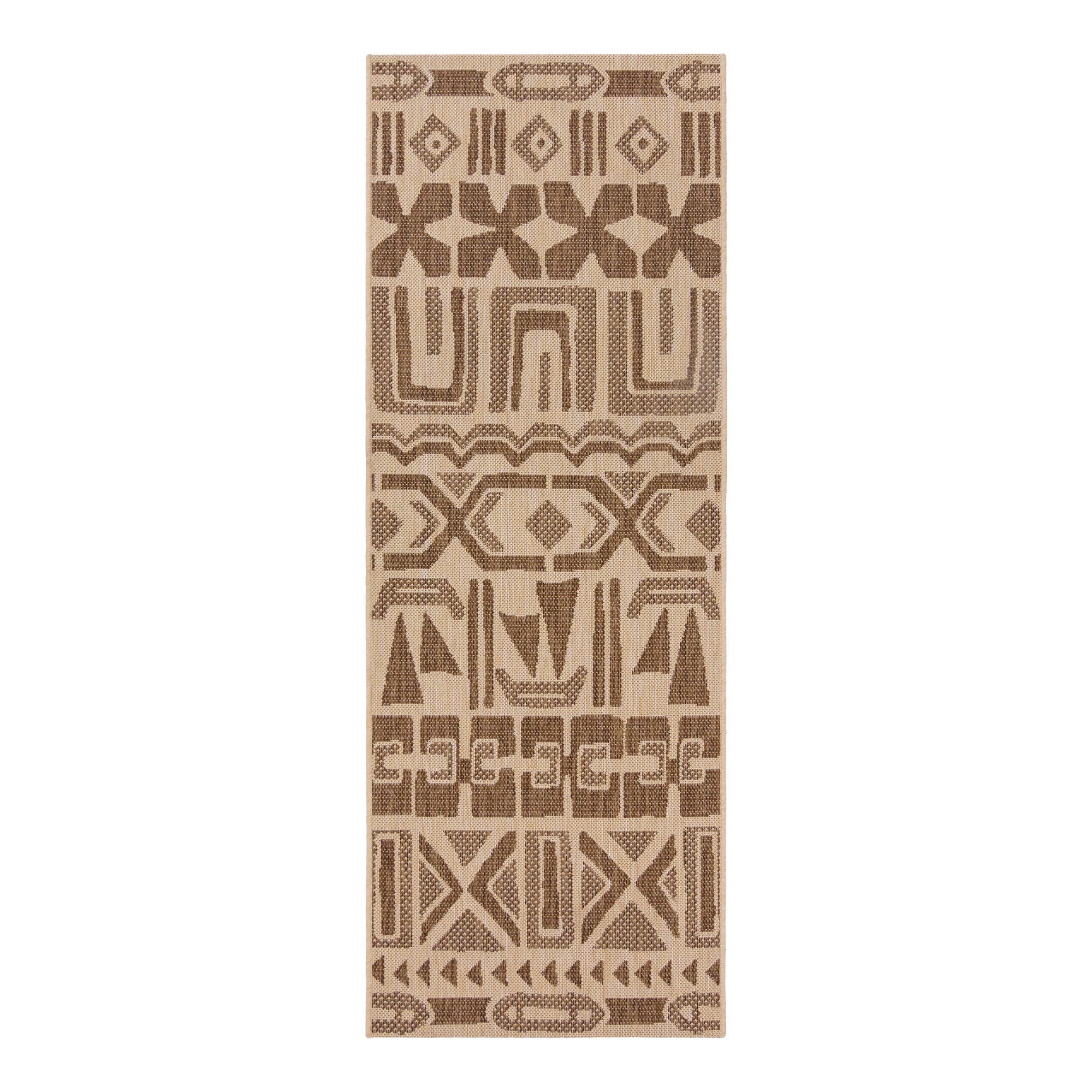 Reyn Spooner Kona Coast Kappa Tropical Tribal Brown Beige Flatweave ...