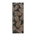 thumbnail image 1 of Reyn Spooner Kona Coast Lua'Ehu Tropical Floral Black Brown Flatweave Indoor/Outdoor Area Rug, 2x6, 1 of 8
