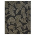 thumbnail image 1 of Reyn Spooner Kona Coast Lua'Ehu Tropical Floral Black Brown Flatweave Indoor/Outdoor Area Rug, 5x8, 1 of 9