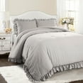 thumbnail image 1 of Reyna Comforter Light Gray 3Pc Set Full/Queen, 1 of 11