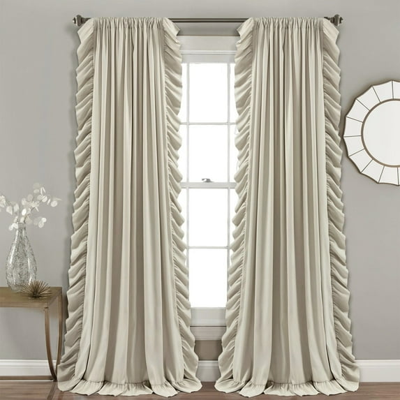 Reyna Window Curtain Panels Wheat 54X108 Set