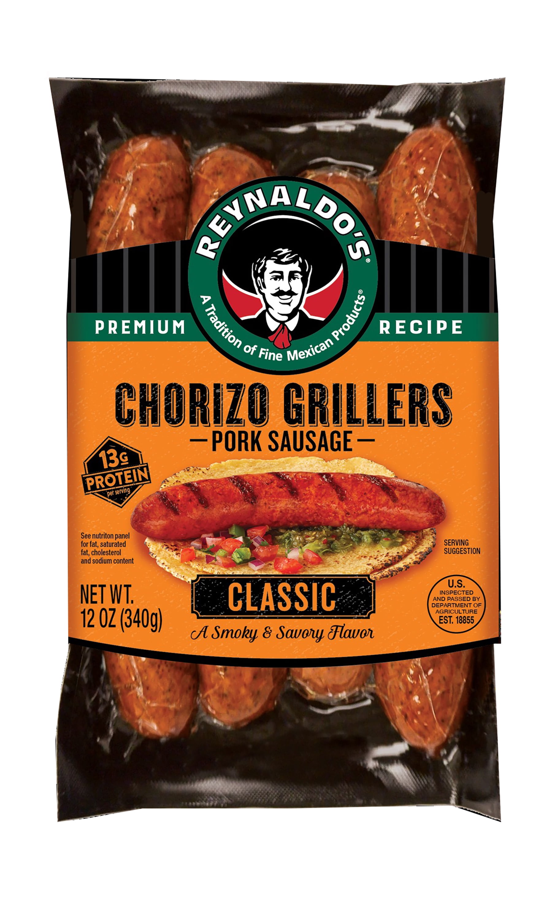 Reynaldo's Chorizo Grillers, 12 oz