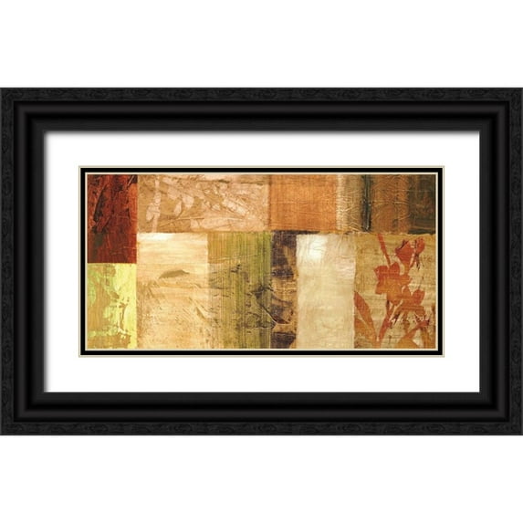 Reynaud, Martine 14x9 Black Ornate Wood Framed with Double Matting Museum Art Print Titled - Equilibre naturel