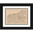 thumbnail image 1 of Reynold 18x14 Black Ornate Wood Framed with Double Matting Museum Art Print Titled - East San Francisco  California - Reynold 1921, 1 of 4