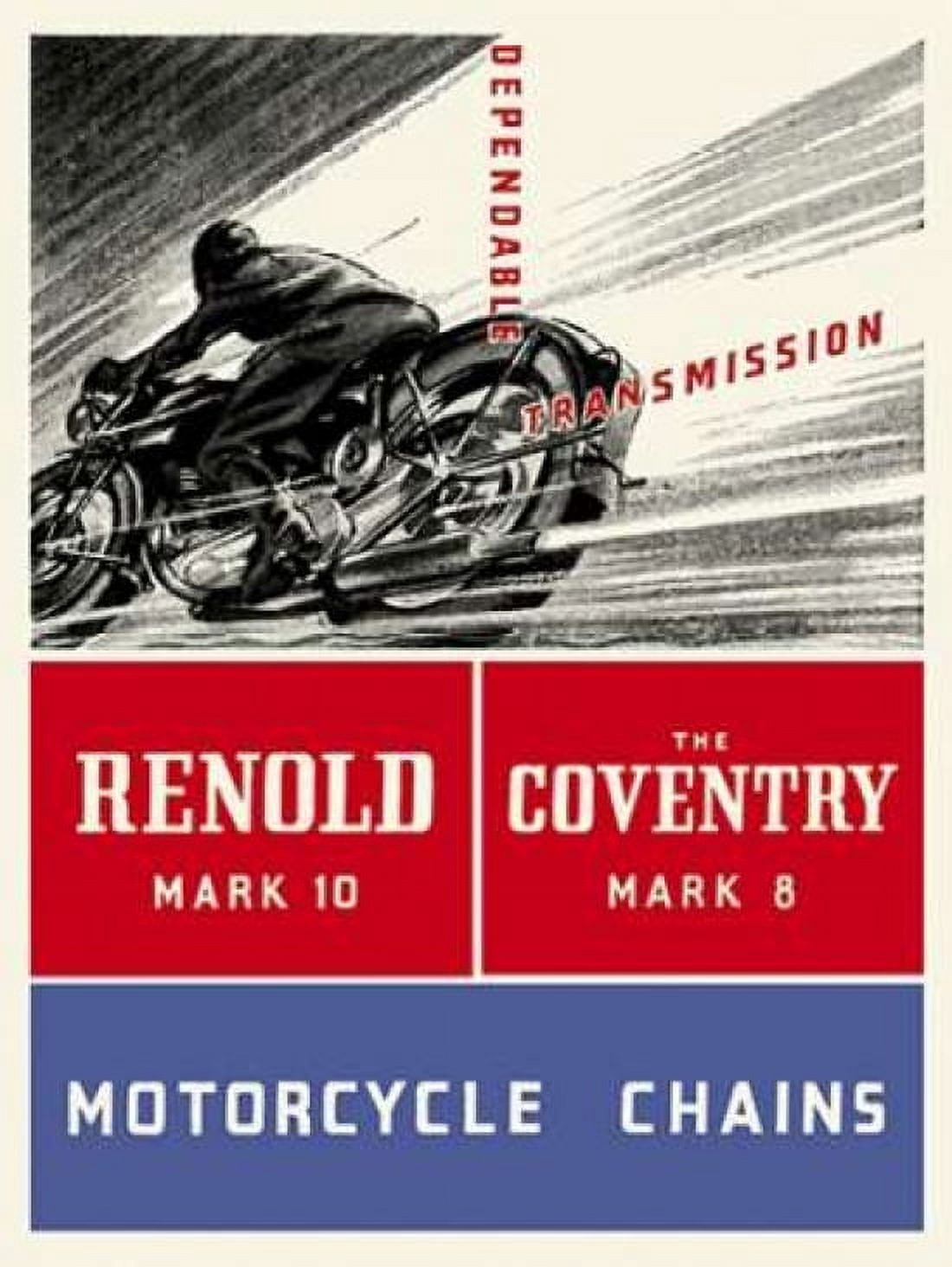 Reynold Mark 10 Motorcycle Chains Canvas Art - Unknown (18 x 24)