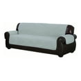 thumbnail image 1 of Reynold Reversible Water Resistant Sofa Cover With Pockets in Silver-Black, 1 of 3