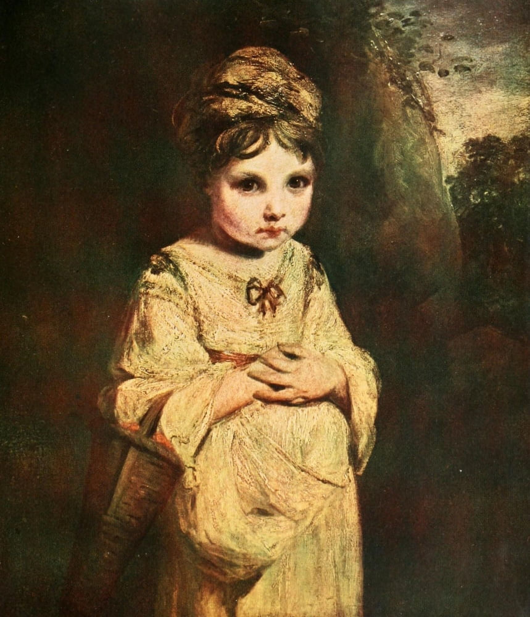 Reynolds 1913 The Strawberry Girl Canvas Art - Joshua Reynolds (24 x 36)