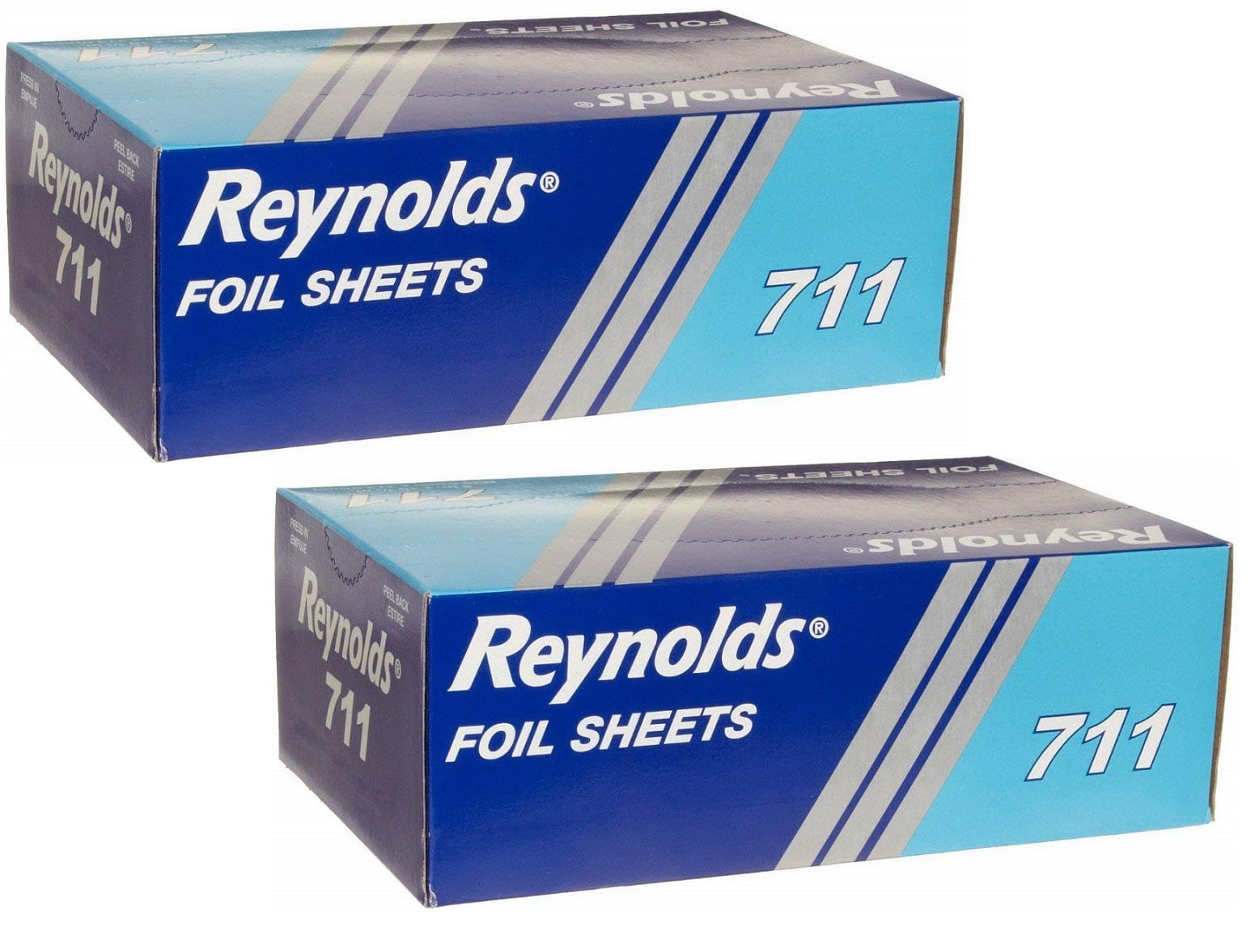 Reynolds 721 12 Length x 10-3/4 Width, Plain Interfolded Foil Sheet 6 Packs of