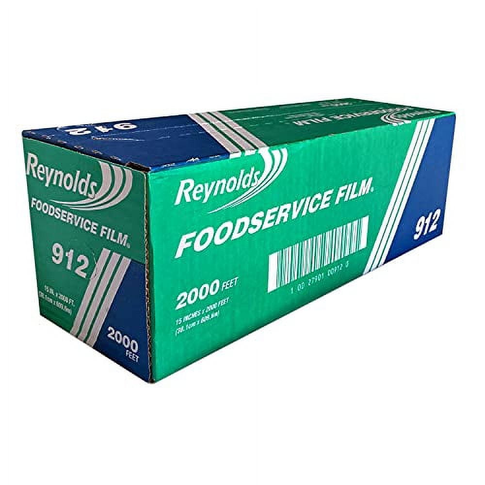 Reynolds 912 Foodservice Clear .. Plastic Wrap Film, 15 .. inch Width, 2000 Feet