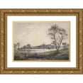 thumbnail image 1 of Reynolds Beal 18x14 Gold Ornate Wood Frame and Double Matted Museum Art Print Titled - Noank from Mason's Island (1900), 1 of 4