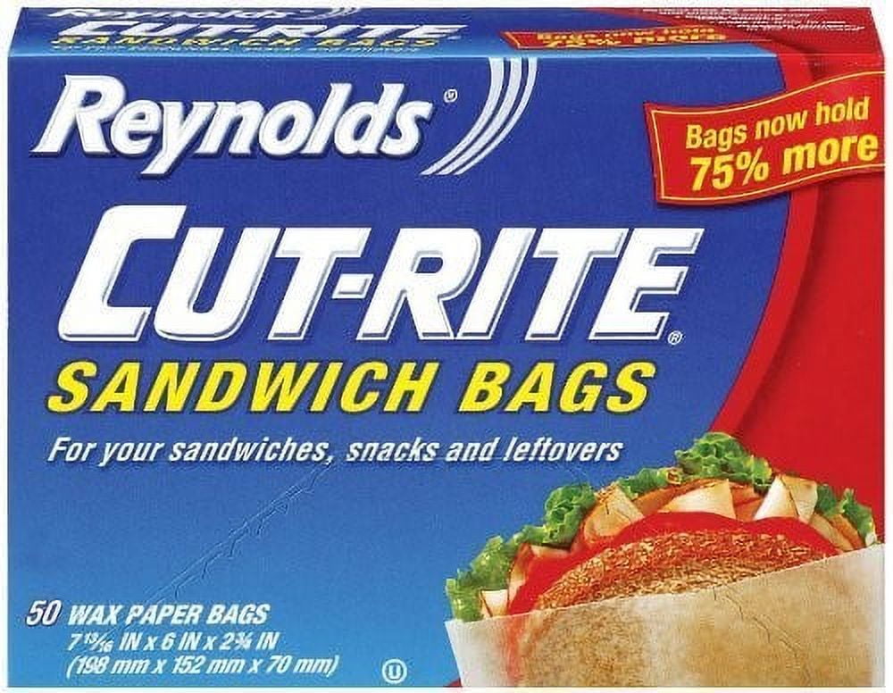 Reynolds Kitchens® Wax Paper Sandwich Bags with Closure Stickers 50 ct Box, Shop