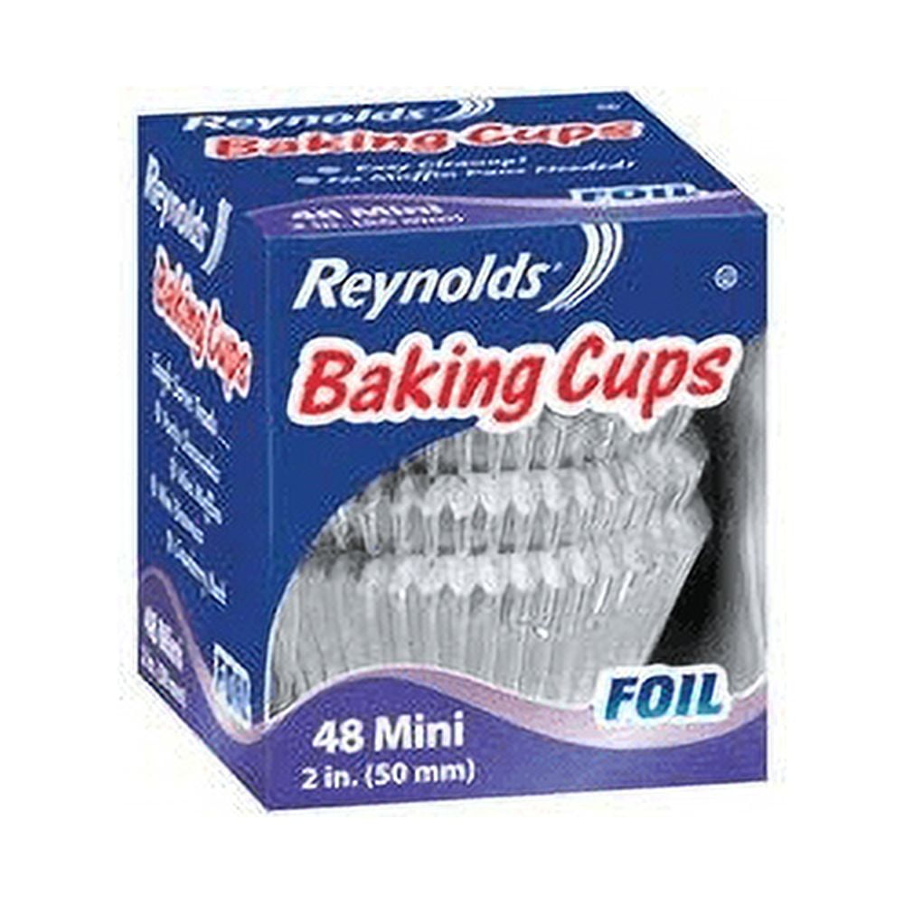 Fox Run Silver Foil Mini Baking Cups - 48 Cups