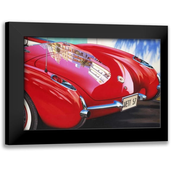 Reynolds, Graham 14x11 Black Modern Framed Museum Art Print Titled - 57 Corvette