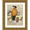 thumbnail image 1 of Reynolds, Graham 19x24 Gold Ornate Wood Framed with Double Matting Museum Art Print Titled - Vintage Lady IV, 1 of 4