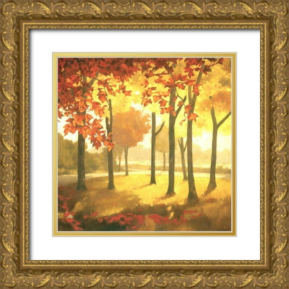 Reynolds, Graham 20x20 Gold Ornate Wood Framed with Double Matting Museum Art Print Titled - Golden October II