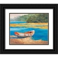 thumbnail image 1 of Reynolds, Graham 24x20 Black Ornate Wood Framed with Double Matting Museum Art Print Titled - Fishing Boat I, 1 of 4