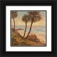 thumbnail image 1 of Reynolds, Graham 26x26 Black Ornate Wood Framed with Double Matting Museum Art Print Titled - Palm Breeze I, 1 of 4