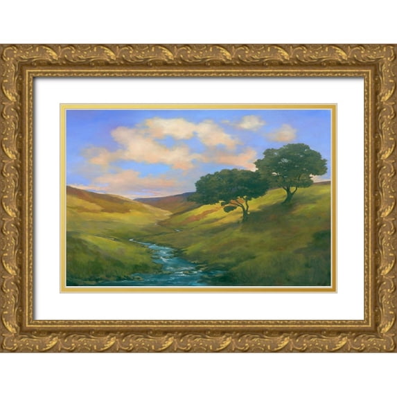 Reynolds, Graham 32x23 Gold Ornate Wood Framed with Double Matting Museum Art Print Titled - Memories II