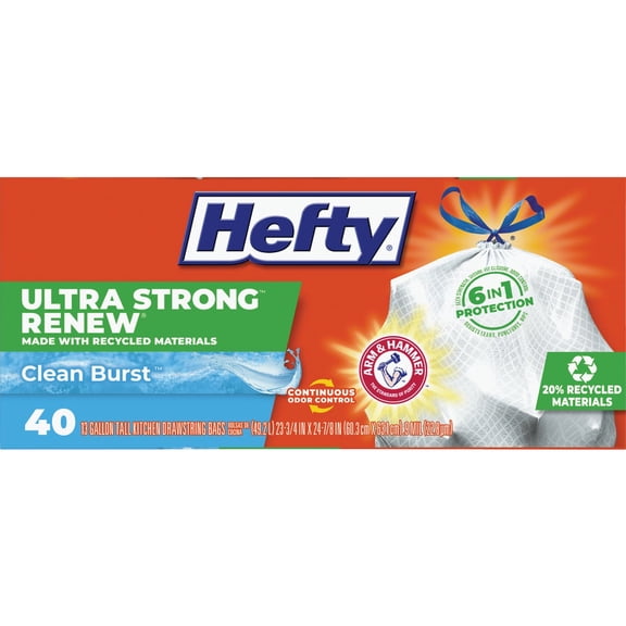 Reynolds Hefty Renew Clean Burst Trash Bag - Pack of 4