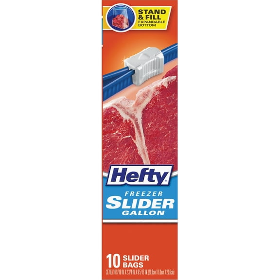 Reynolds Hefty Stand & Fill Slider Freezer Bag - Pack of 2
